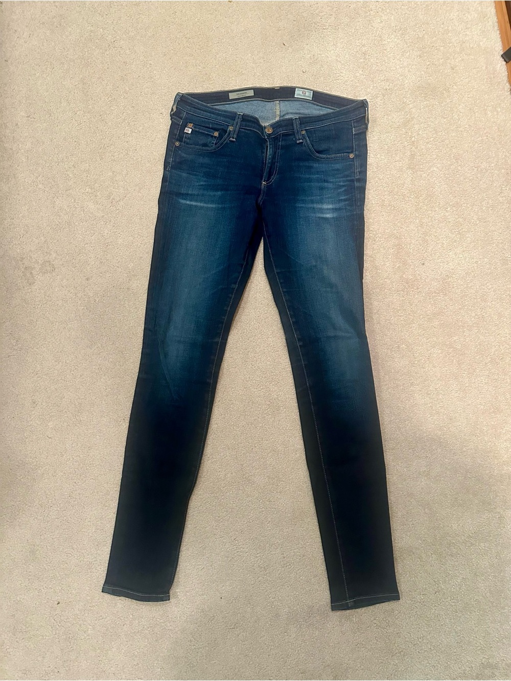 AG Adriano Goldschmied Dark Blue The Legging Skinny Jeans